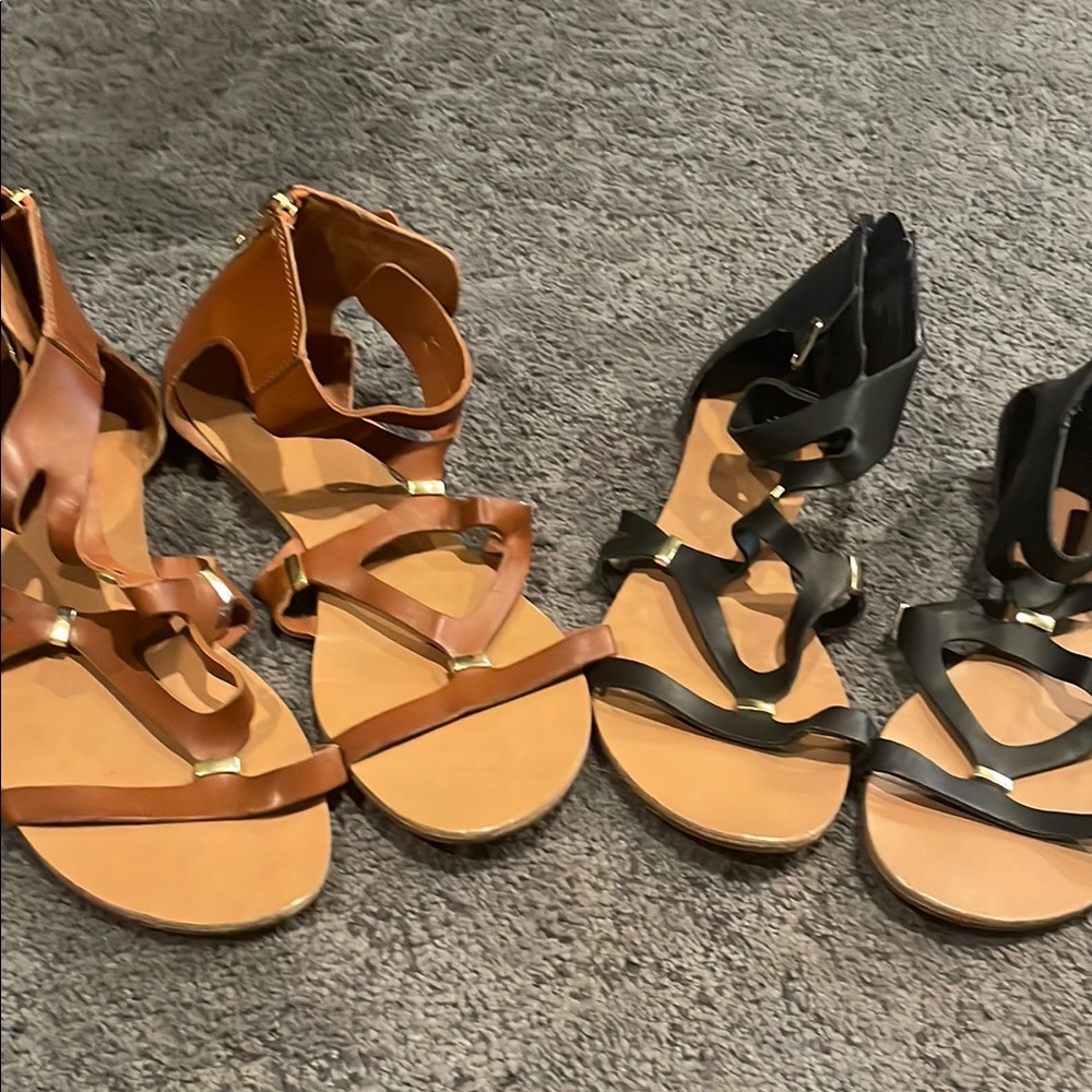 Mossimo Supply Co. Brown and Black Sandals